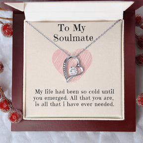 To My Soulmate Necklace: Forever Love