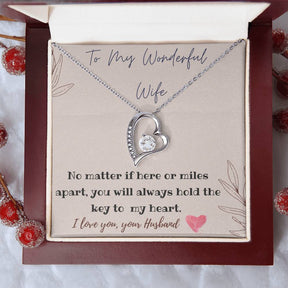 Forever Love Necklace for My Wife with Gift Box