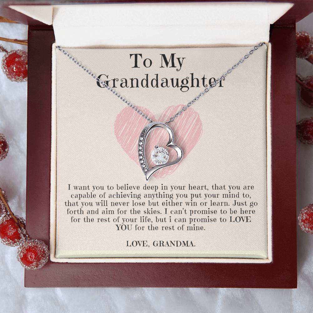 Granddaughter Necklace - Forever Love From Grandma