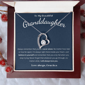 Granddaughter Necklace - Forever Love To My Beautiful Granddaughter