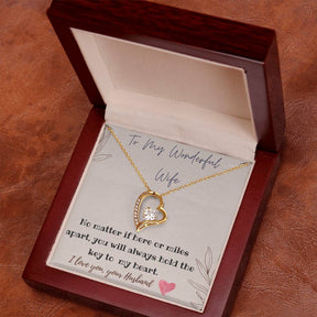 Forever Love Necklace for My Wife with Gift Box