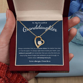 Granddaughter Necklace - Forever Love To My Beautiful Granddaughter