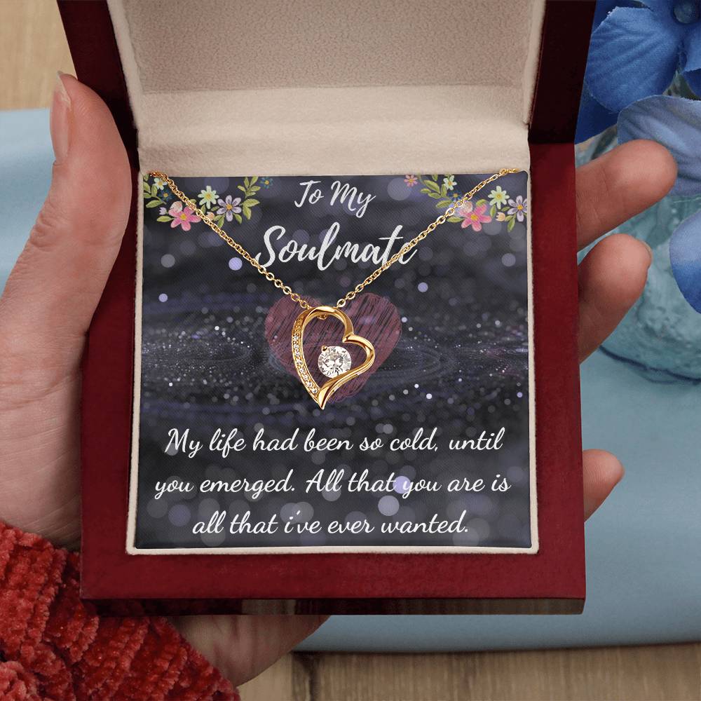 To My Soulmate Necklace: Forever Love Pendant