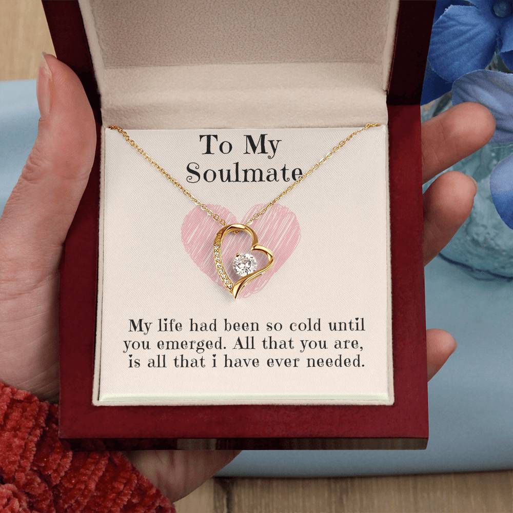 To My Soulmate Necklace: Forever Love