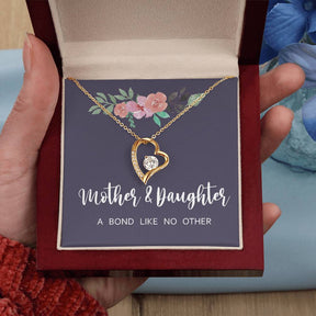 Mother Daughter Heart Necklace - Forever Love