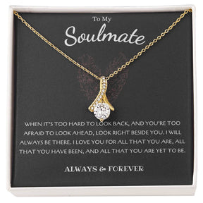 To My Soulmate Necklace - Alluring Beauty in Gold & White Gold