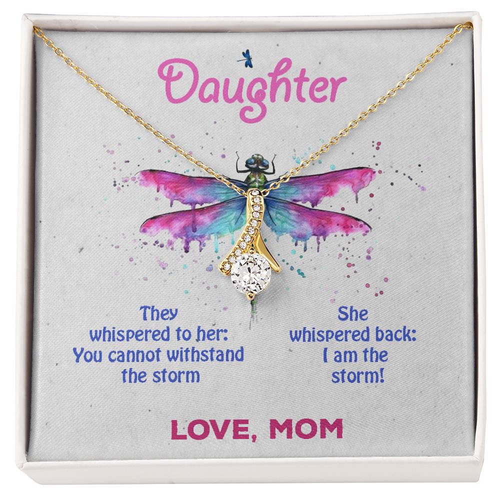 To My Daughter Necklace - Alluring Beauty in Gold & White Gold