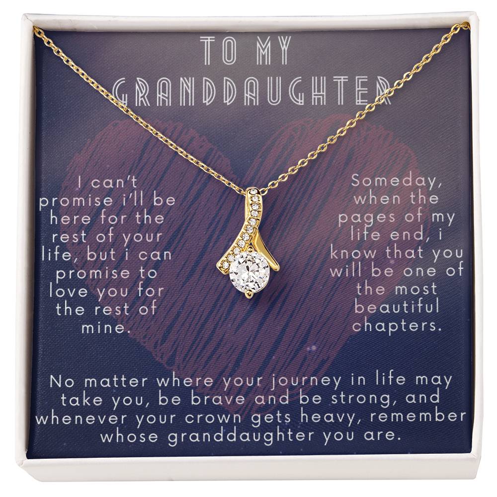 Granddaughter Necklace: Alluring Beauty in Gold