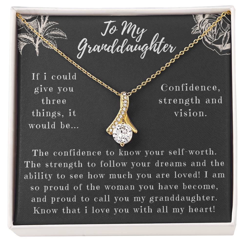 Granddaughter Necklace: Alluring Beauty in Gold