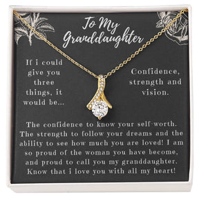 Granddaughter Necklace: Alluring Beauty in Gold