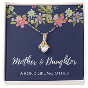 Mom Daughter Necklace - Alluring Beauty Pendant