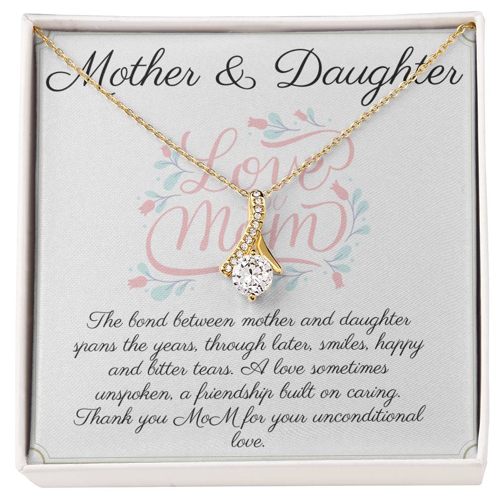 Mother and Daughter Necklace: Alluring Beauty Pendant