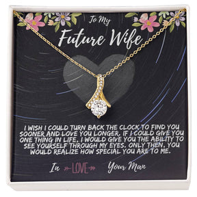 To My Future Wife Necklace - Alluring Beauty in Gold & White Gold