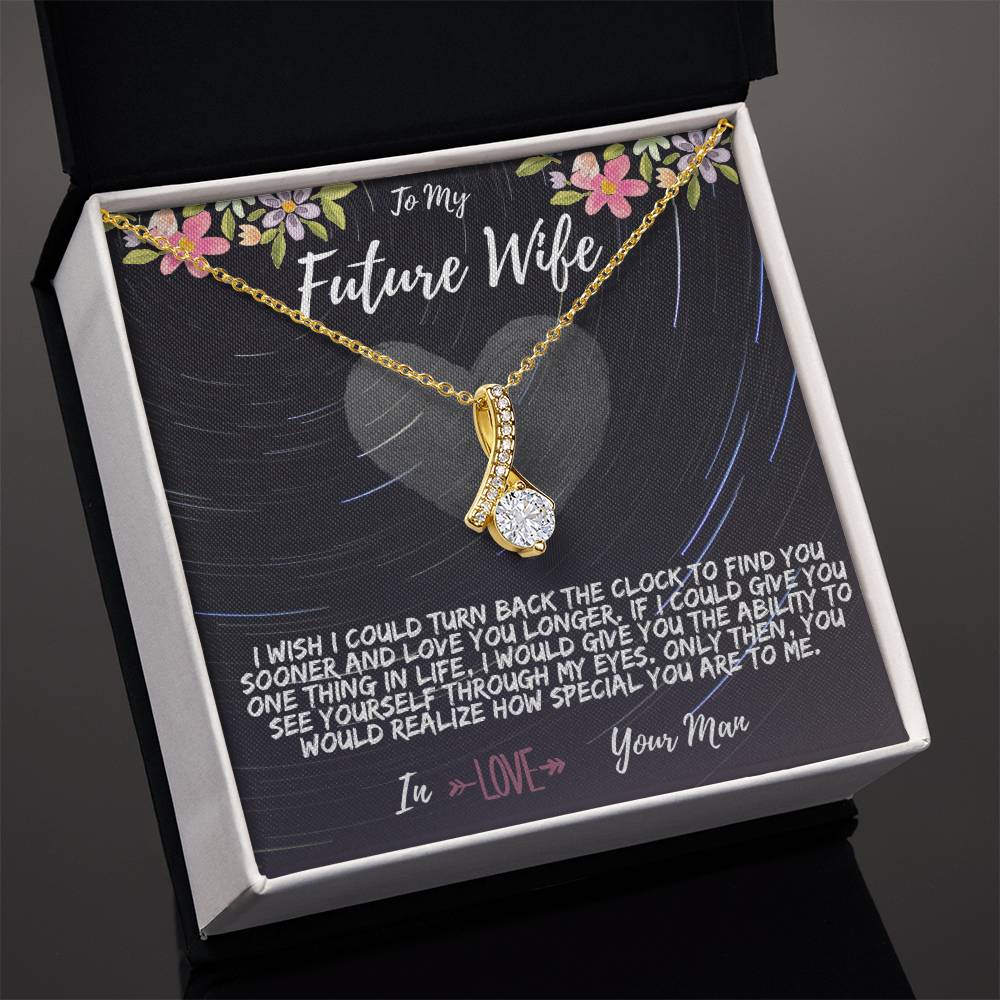 To My Future Wife Necklace - Alluring Beauty in Gold & White Gold