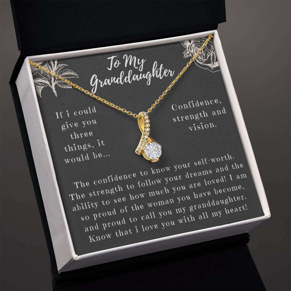 Granddaughter Necklace: Alluring Beauty in Gold