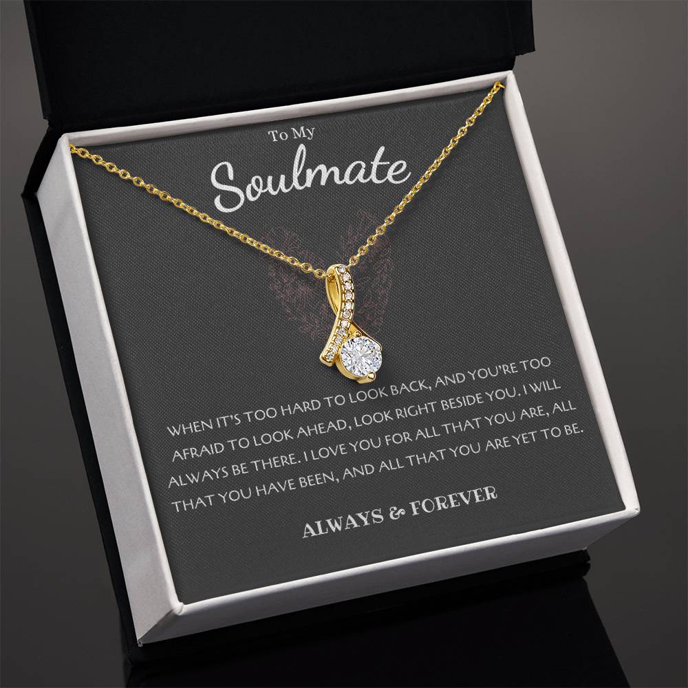 To My Soulmate Necklace - Alluring Beauty in Gold & White Gold