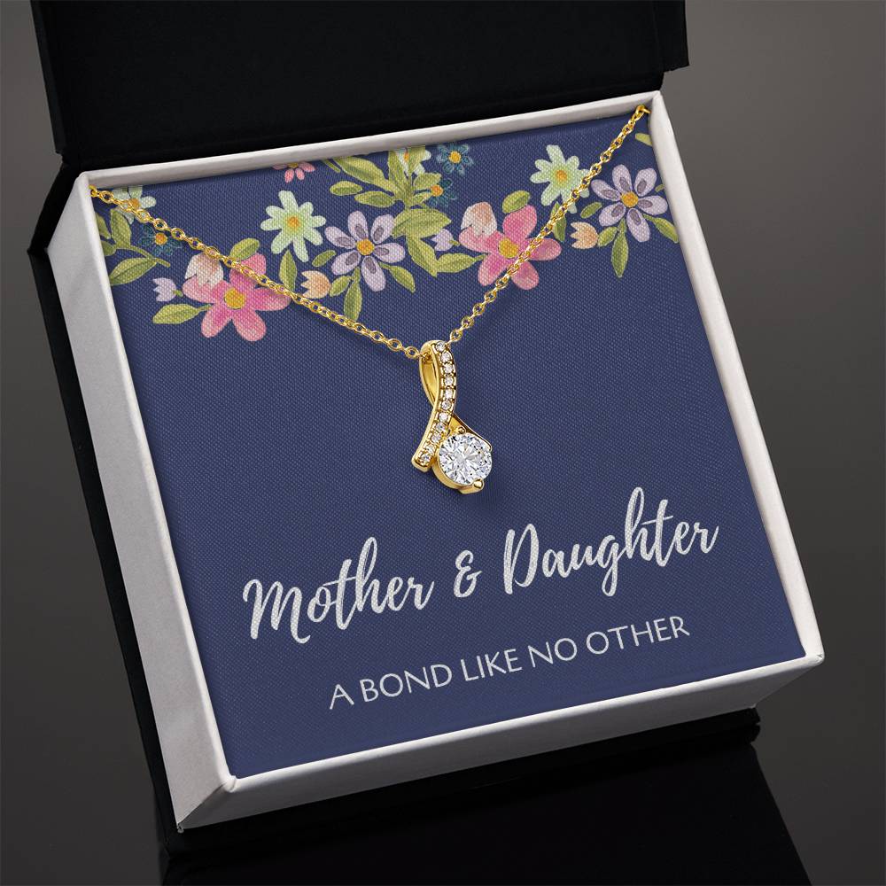 Mom Daughter Necklace - Alluring Beauty Pendant