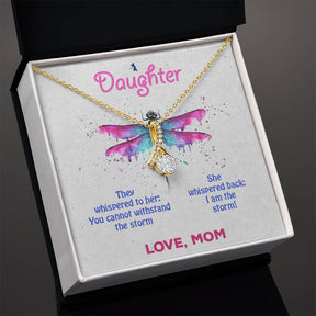 To My Daughter Necklace - Alluring Beauty in Gold & White Gold