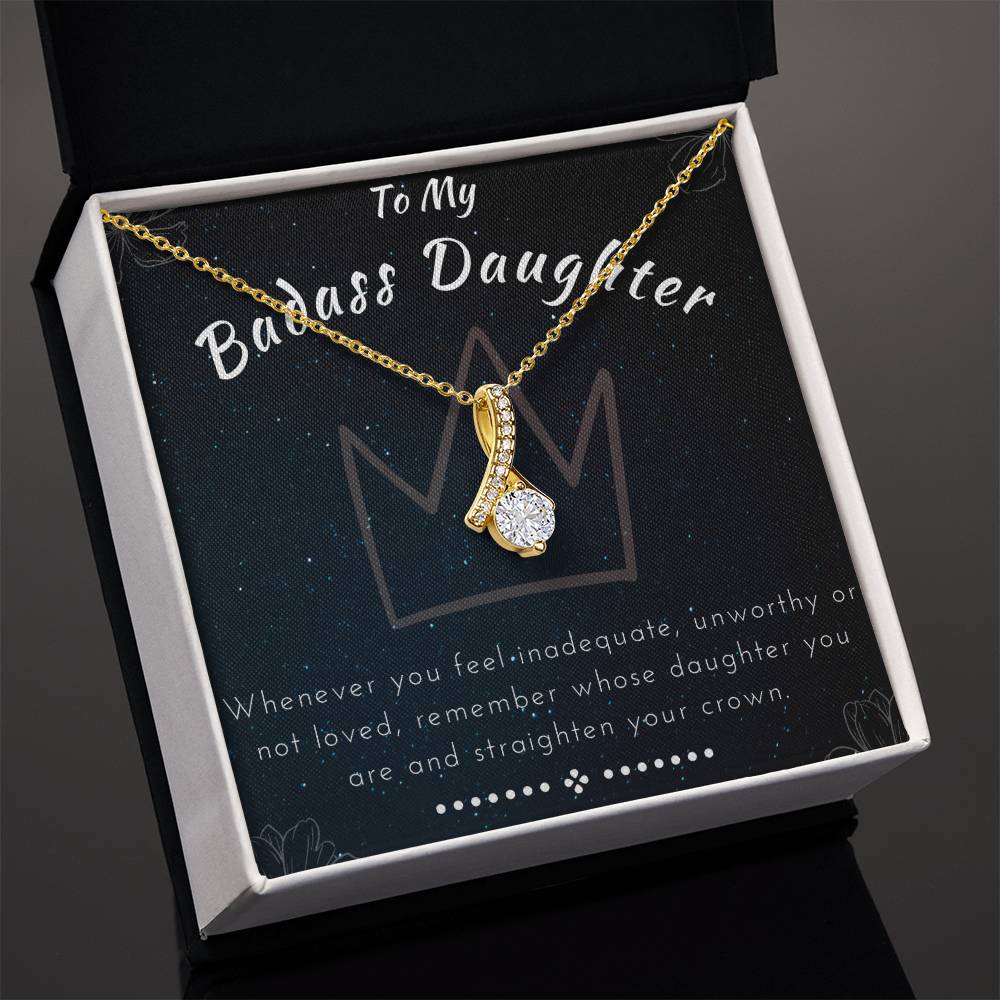 To My Badass Daughter: Alluring Beauty Necklace