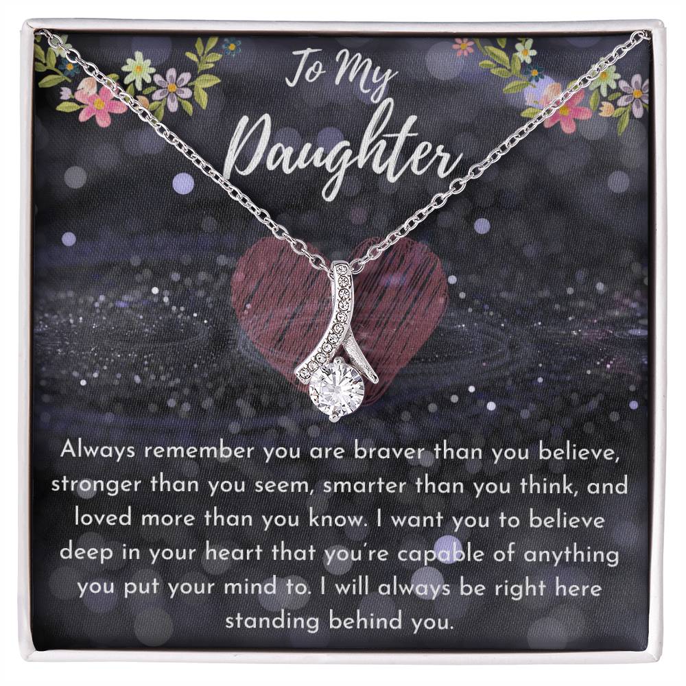 To My Daughter Necklace - Alluring Beauty Pendant