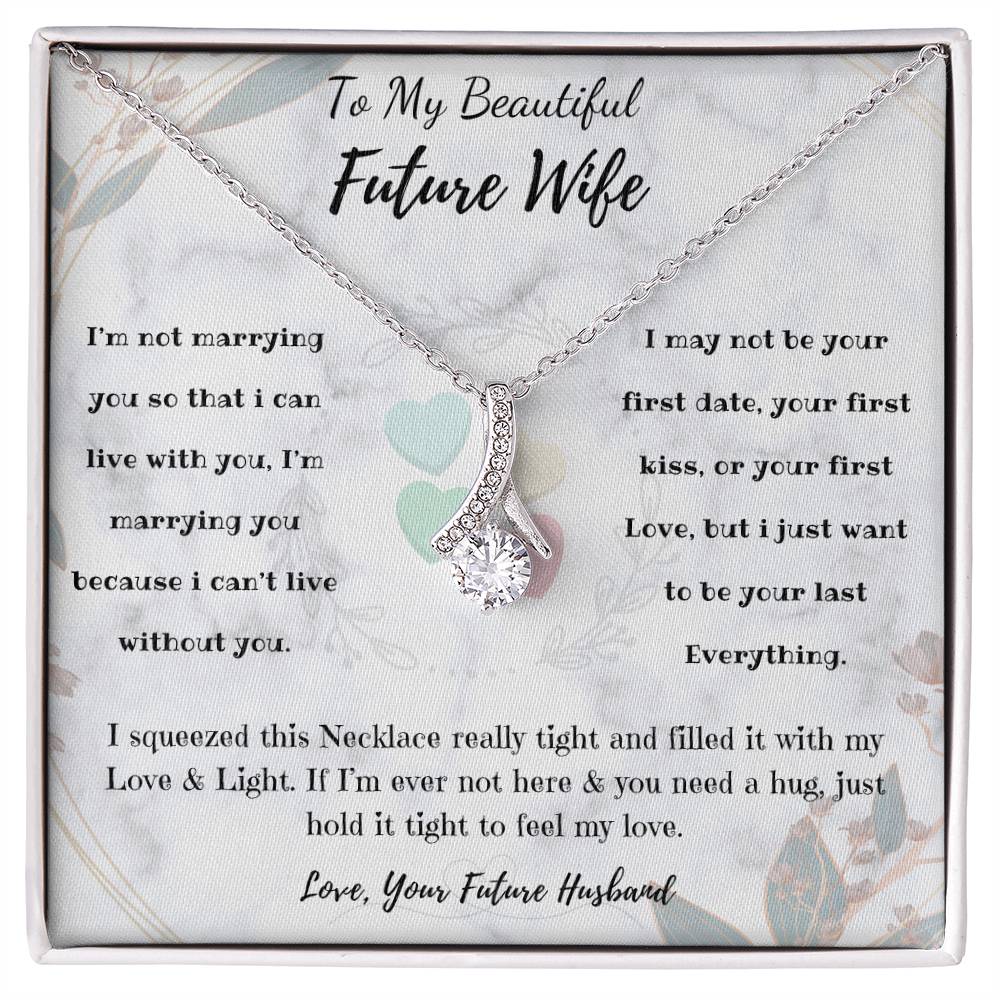 To My Future Wife Necklace - Alluring Beauty in Gold & White Gold