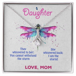 To My Daughter Necklace - Alluring Beauty in Gold & White Gold