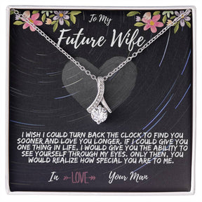 To My Future Wife Necklace - Alluring Beauty in Gold & White Gold