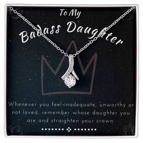 To My Badass Daughter: Alluring Beauty Necklace