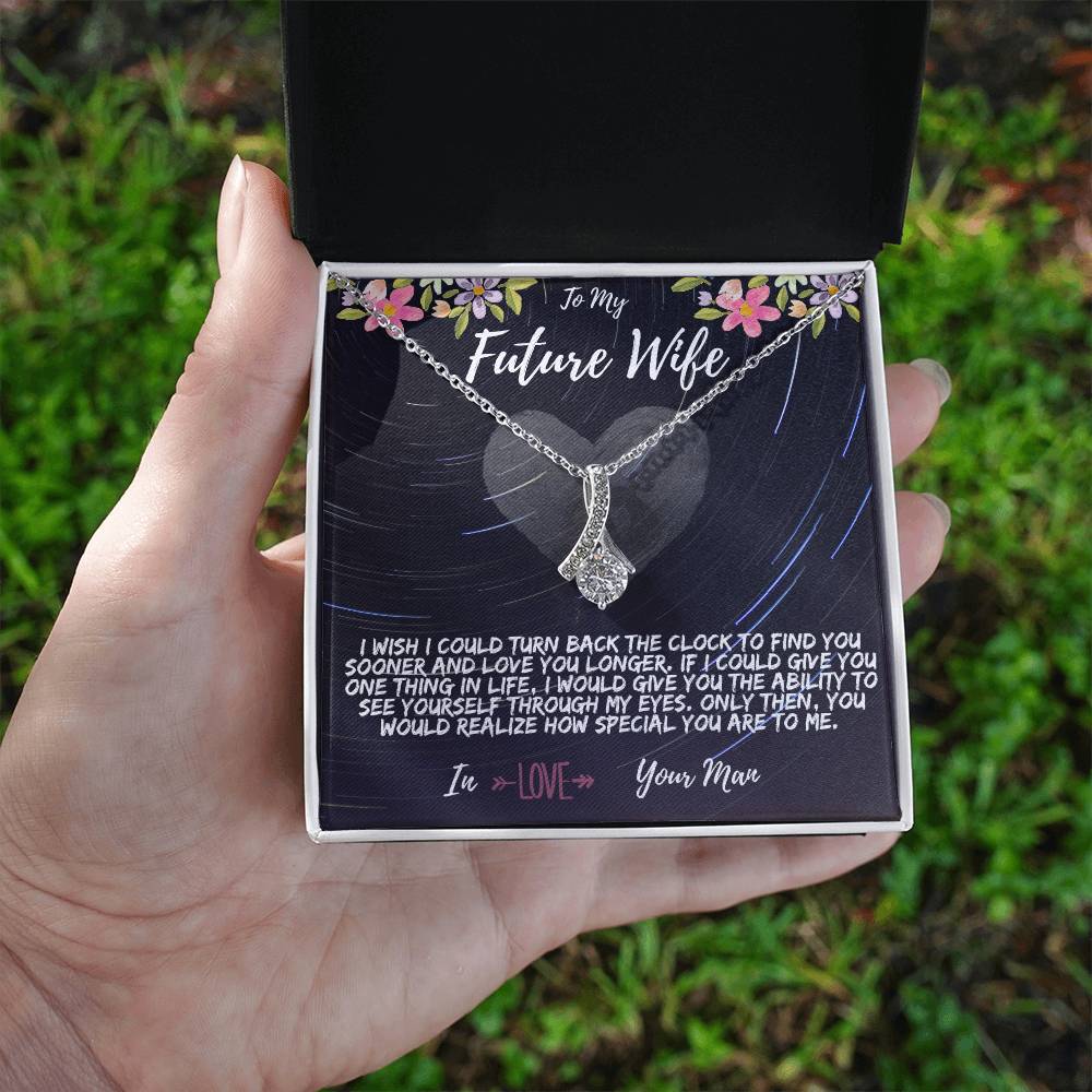 To My Future Wife Necklace - Alluring Beauty in Gold & White Gold