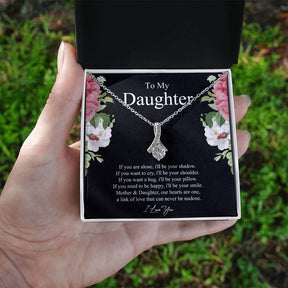 Gold Daughter Necklace - Alluring Beauty in Yellow & White Gold