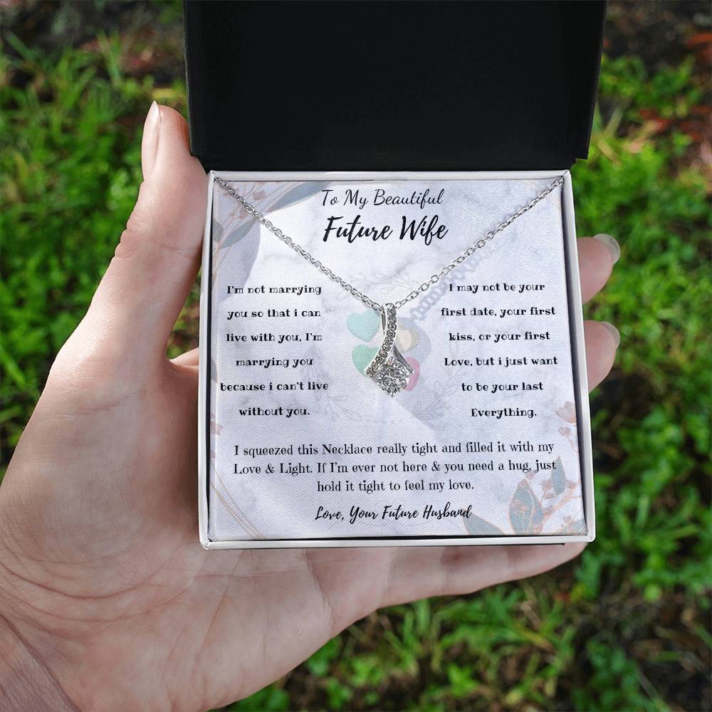 To My Future Wife Necklace - Alluring Beauty in Gold & White Gold