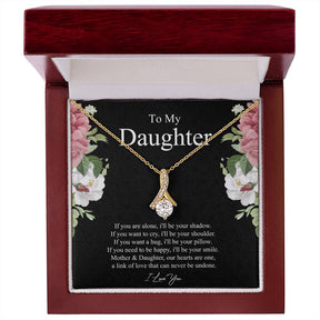 Gold Daughter Necklace - Alluring Beauty in Yellow & White Gold