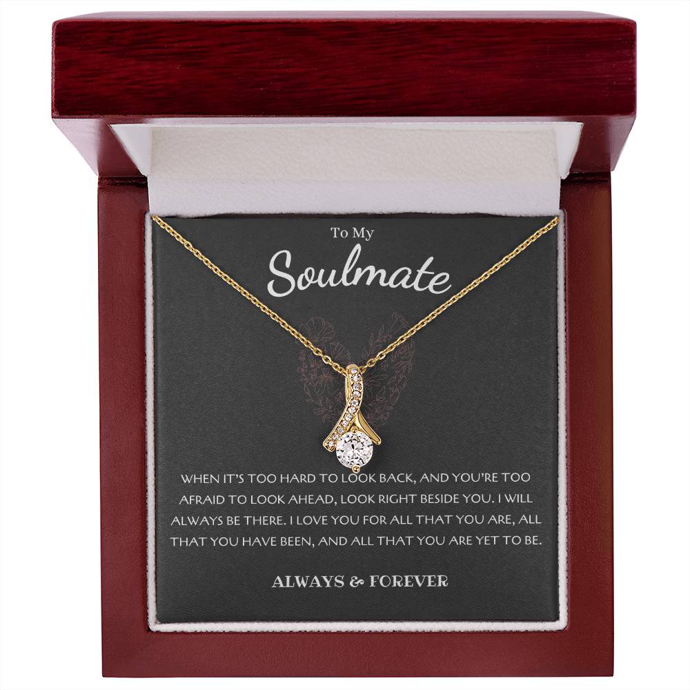 To My Soulmate Necklace - Alluring Beauty in Gold & White Gold