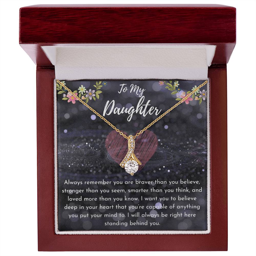 To My Daughter Necklace - Alluring Beauty Pendant