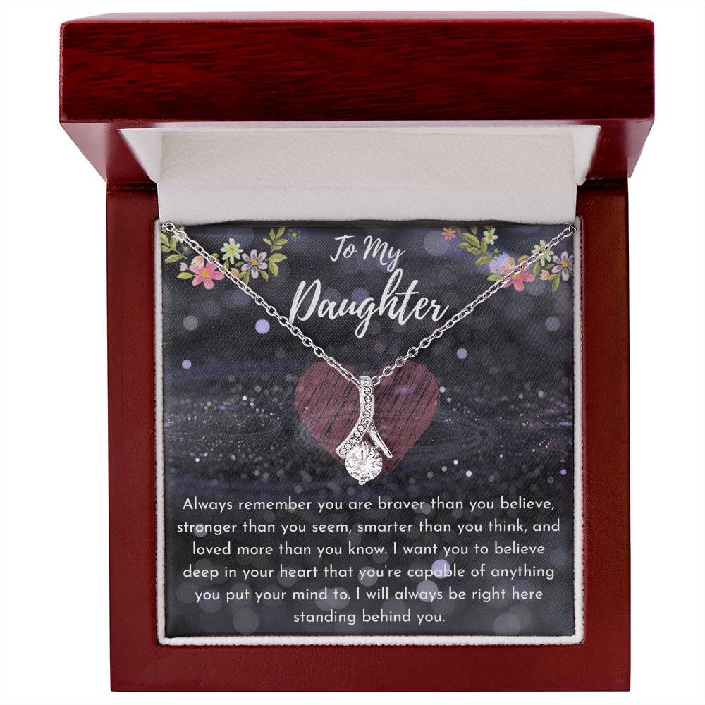 To My Daughter Necklace - Alluring Beauty Pendant