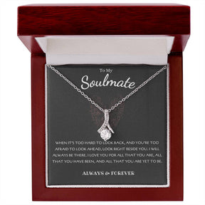 To My Soulmate Necklace - Alluring Beauty in Gold & White Gold