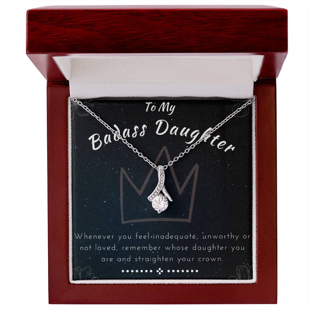 To My Badass Daughter: Alluring Beauty Necklace