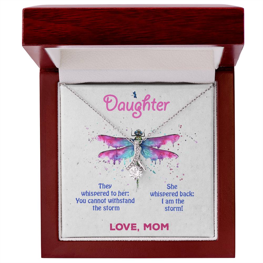 To My Daughter Necklace - Alluring Beauty in Gold & White Gold