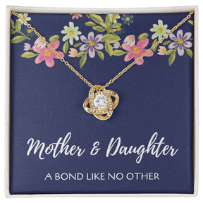 Love Knot Necklace Mother & Daughter - Timeless Bond in Gold