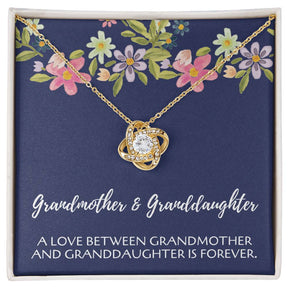 Love Knot Necklace for Grandmother & Granddaughter