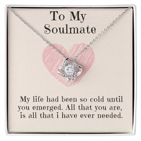 Soulmate Necklace: Love Knot To My Beloved