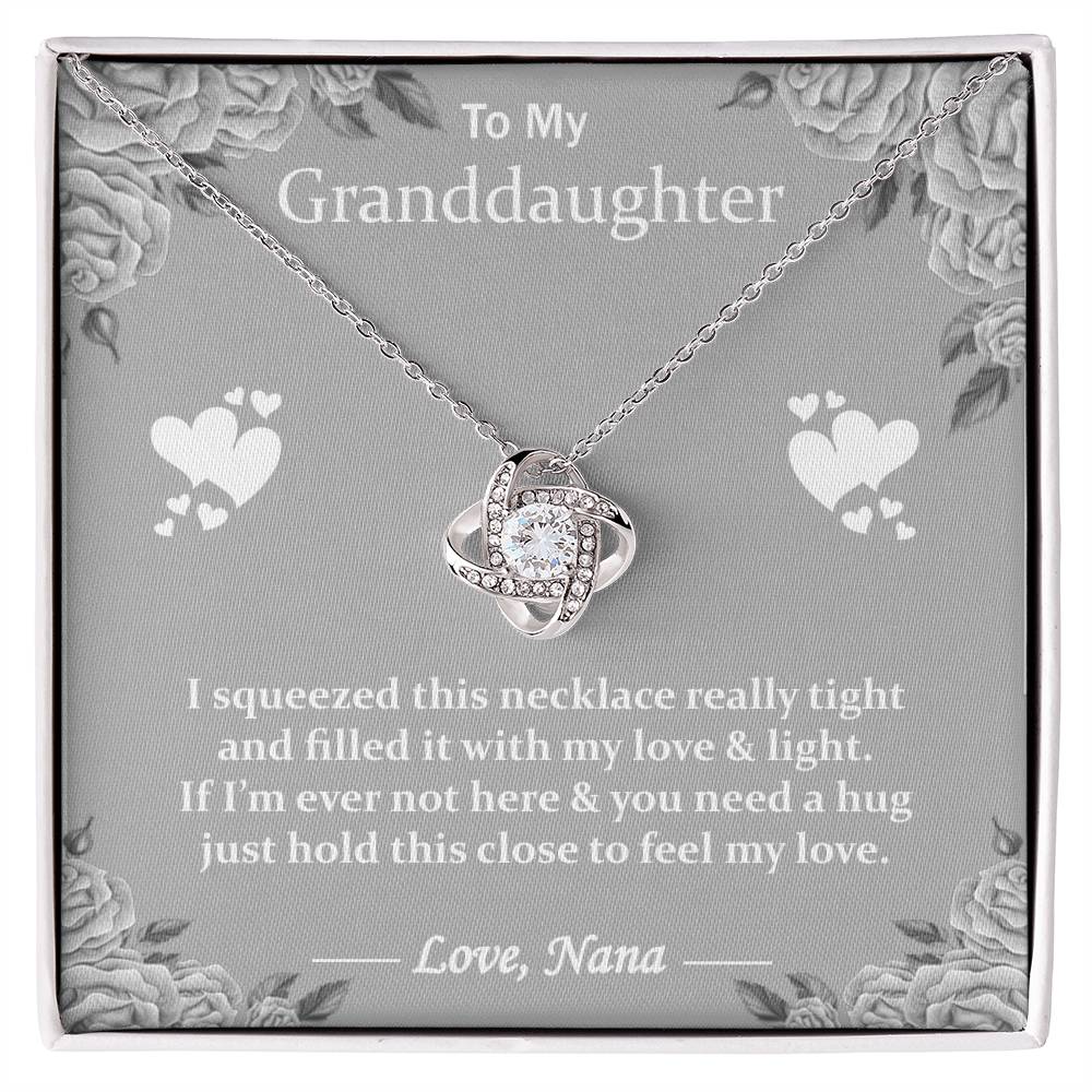 Grandchildren Necklace - Love Knot for Your Granddaughter