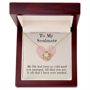 Soulmate Necklace: Love Knot To My Beloved