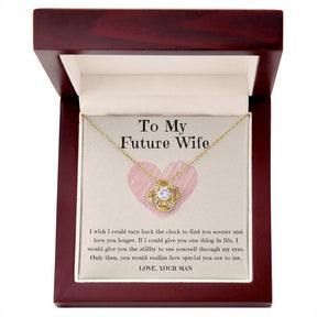 To My Future Wife Necklace - Love Knot in Gold Variants