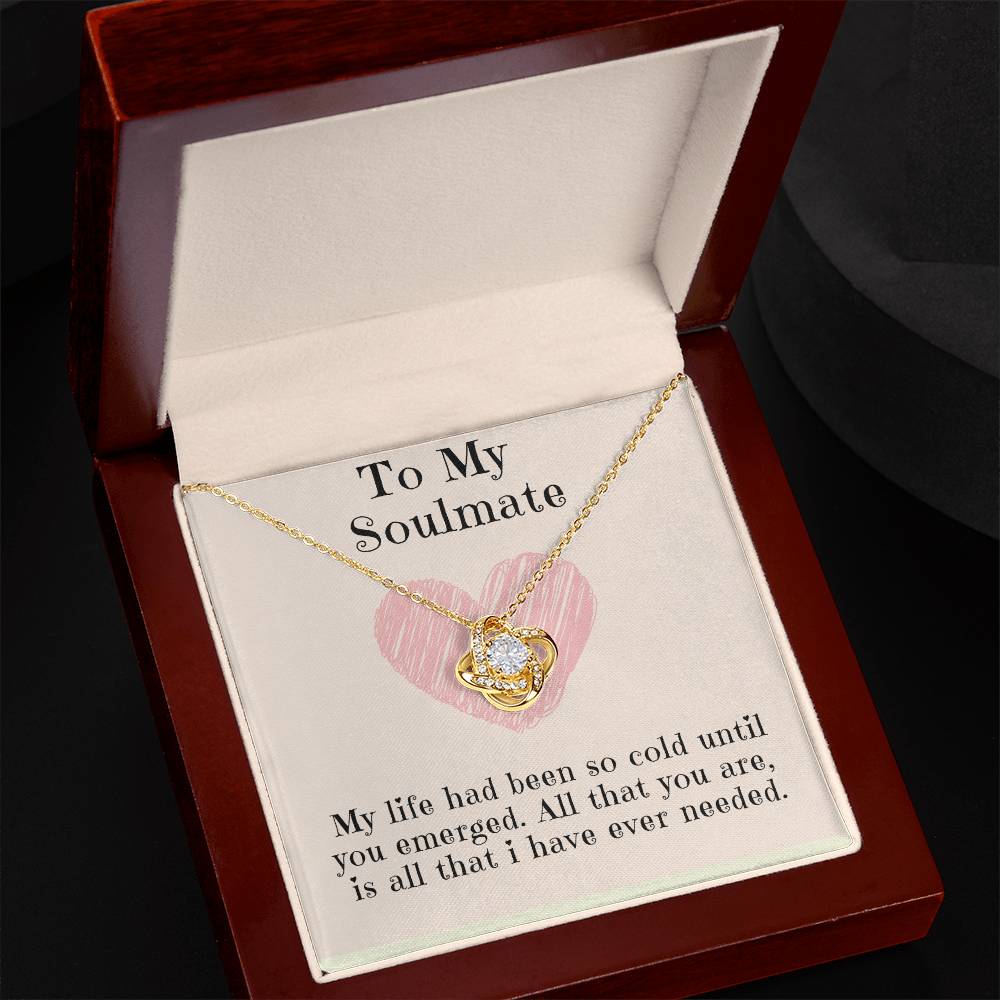 Soulmate Necklace: Love Knot To My Beloved