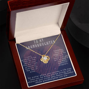 Granddaughter Necklace Love Knot - Gold Variants