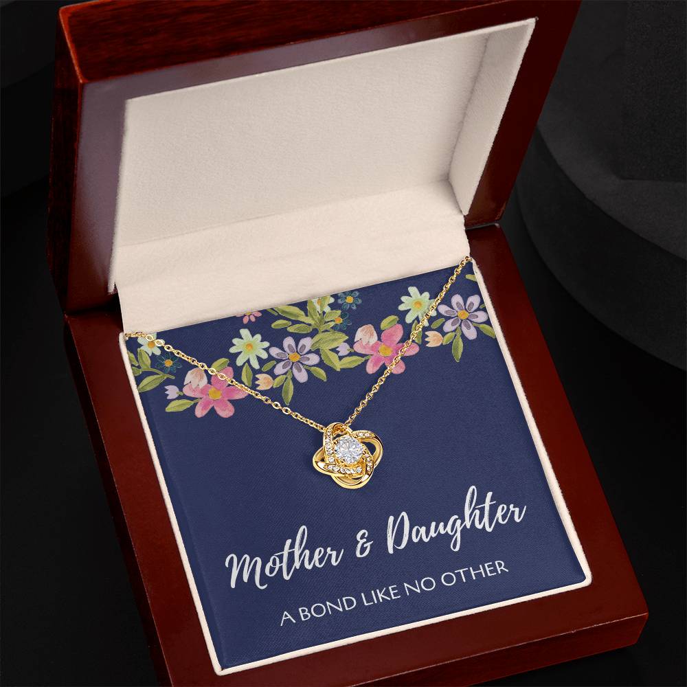 Love Knot Necklace Mother & Daughter - Timeless Bond in Gold