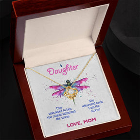 Daughter Necklace - Love Knot To My Daughter in Gold Variants