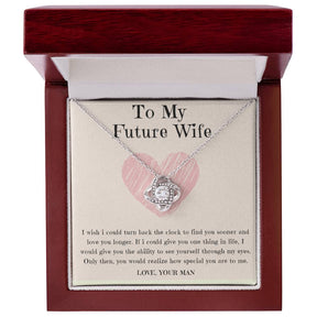 To My Future Wife Necklace - Love Knot in Gold Variants