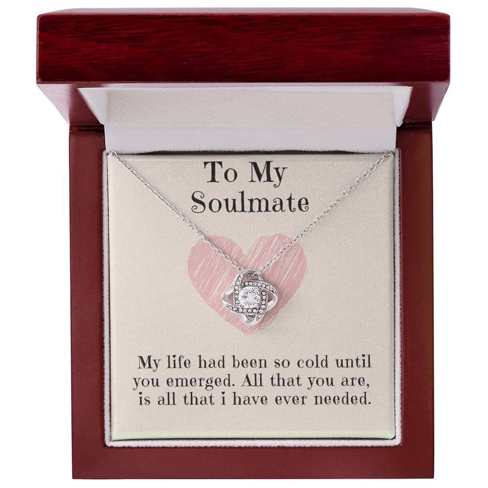 Soulmate Necklace: Love Knot To My Beloved